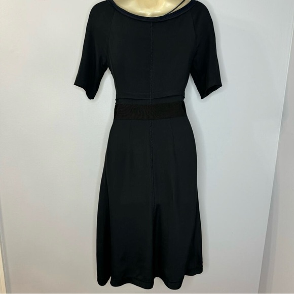 Gorgeous Prada Scoop Neck Fit and Flare Dress Short Sleeve Silk Blend 0 - Picture 2 of 15